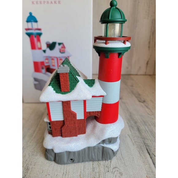 Hallmark NEW boat tree luminous Lighthouse Santa polar bear table top Xmas - Picture 5 of 8